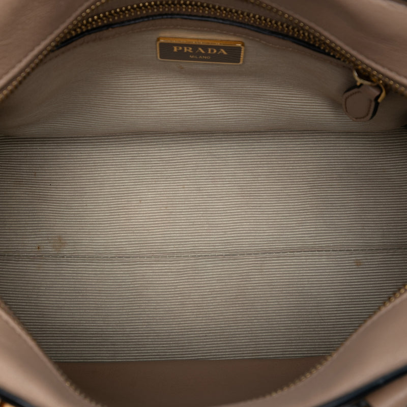 Small City Calf Trimmed Saffiano Top Handle Bag - Image 4