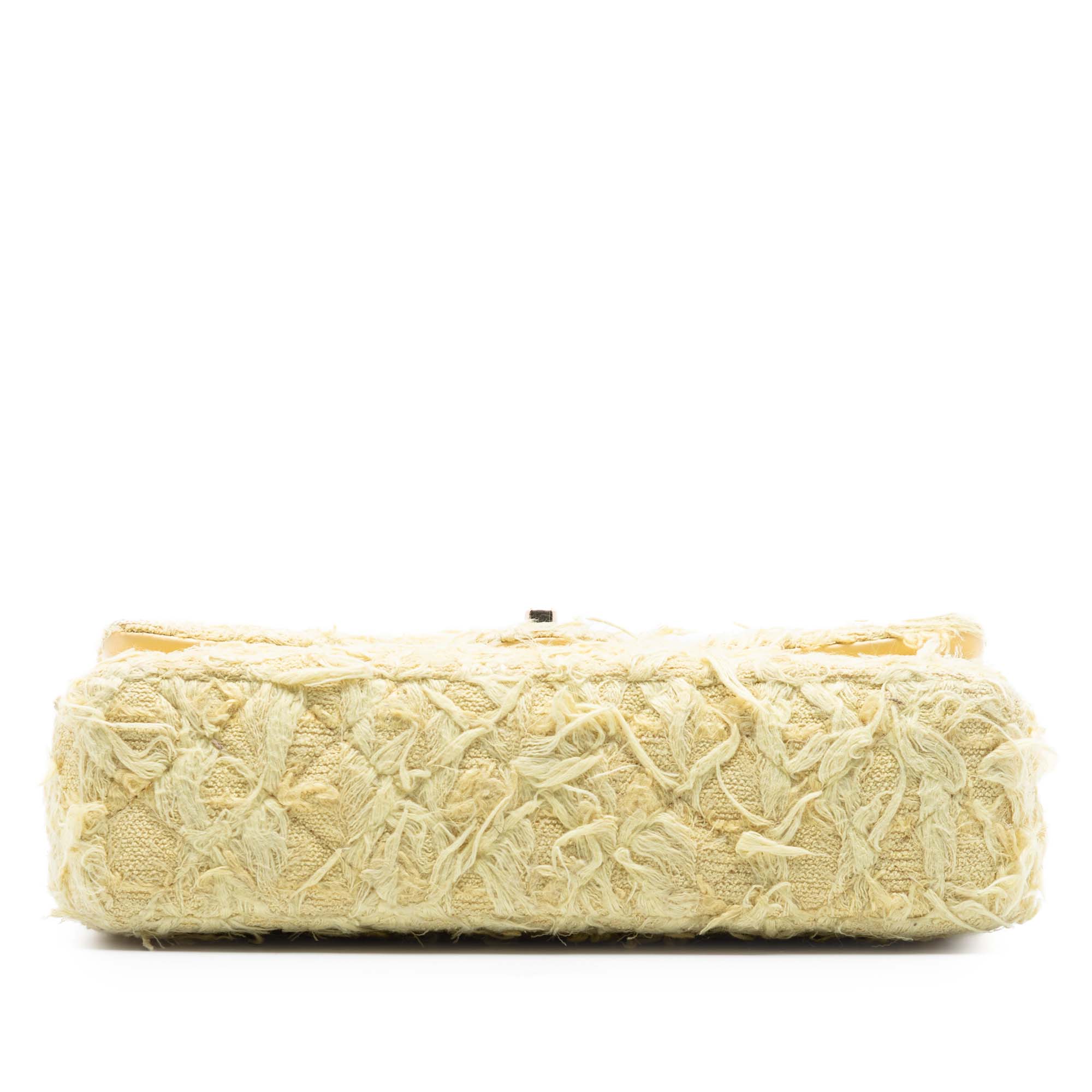 Medium Classic Fringed Tweed Double Flap - Image 3