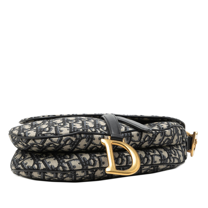 Oblique Canvas Saddle Bag - Image 3