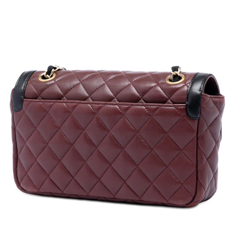 Small Quilted Lambskin Two Tone Day Flap - Image 2