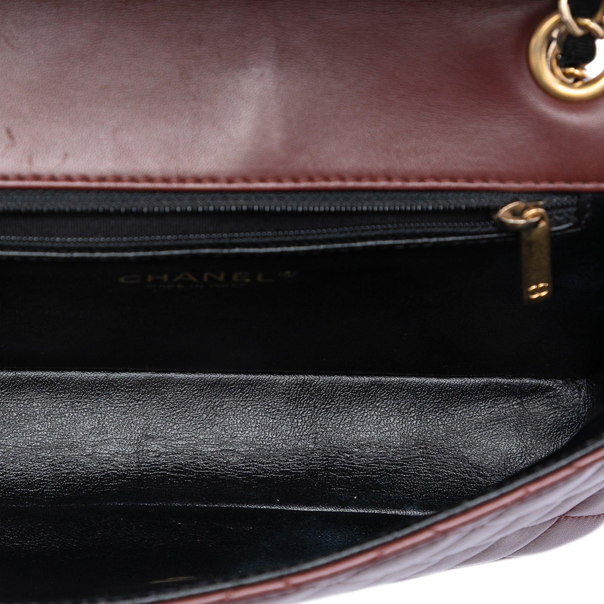 Small Quilted Lambskin Two Tone Day Flap - Image 4