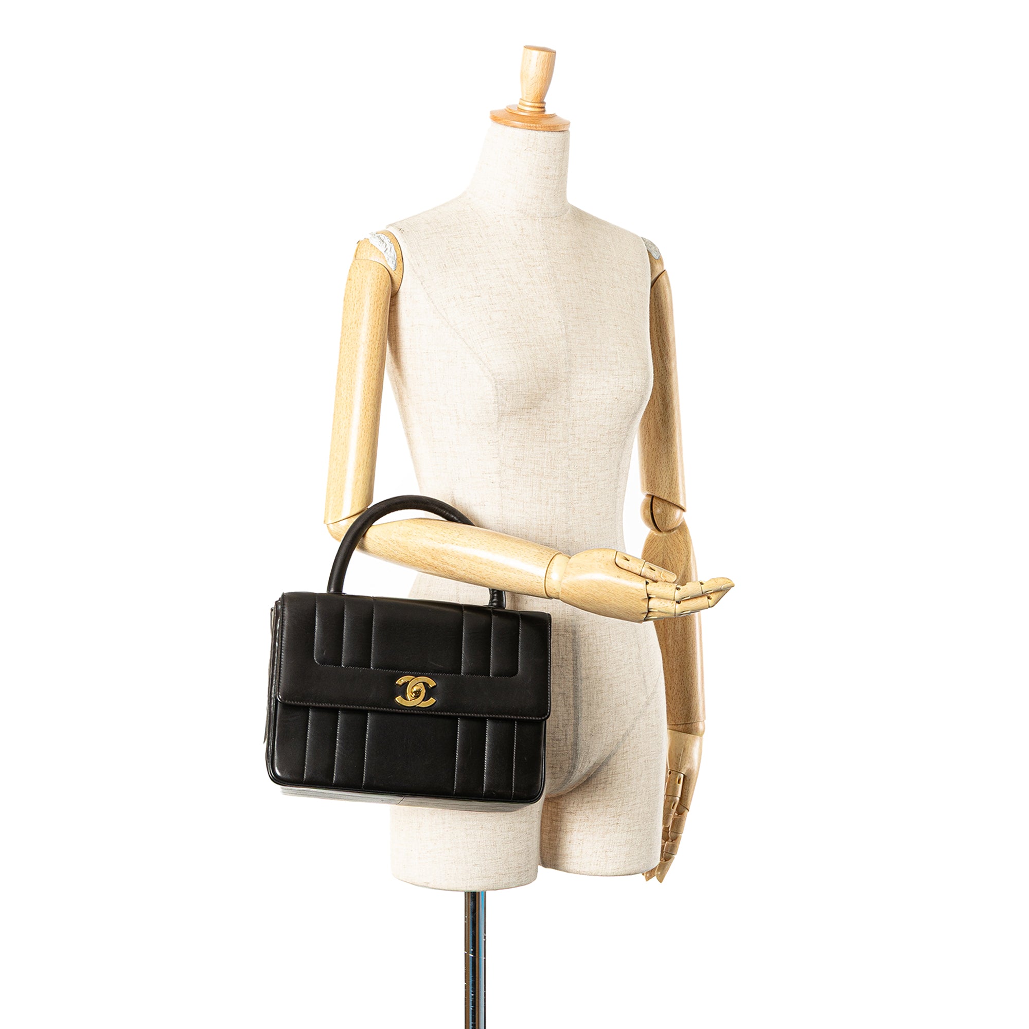 Lambskin Mademoiselle Kelly Top Handle Bag - Image 13
