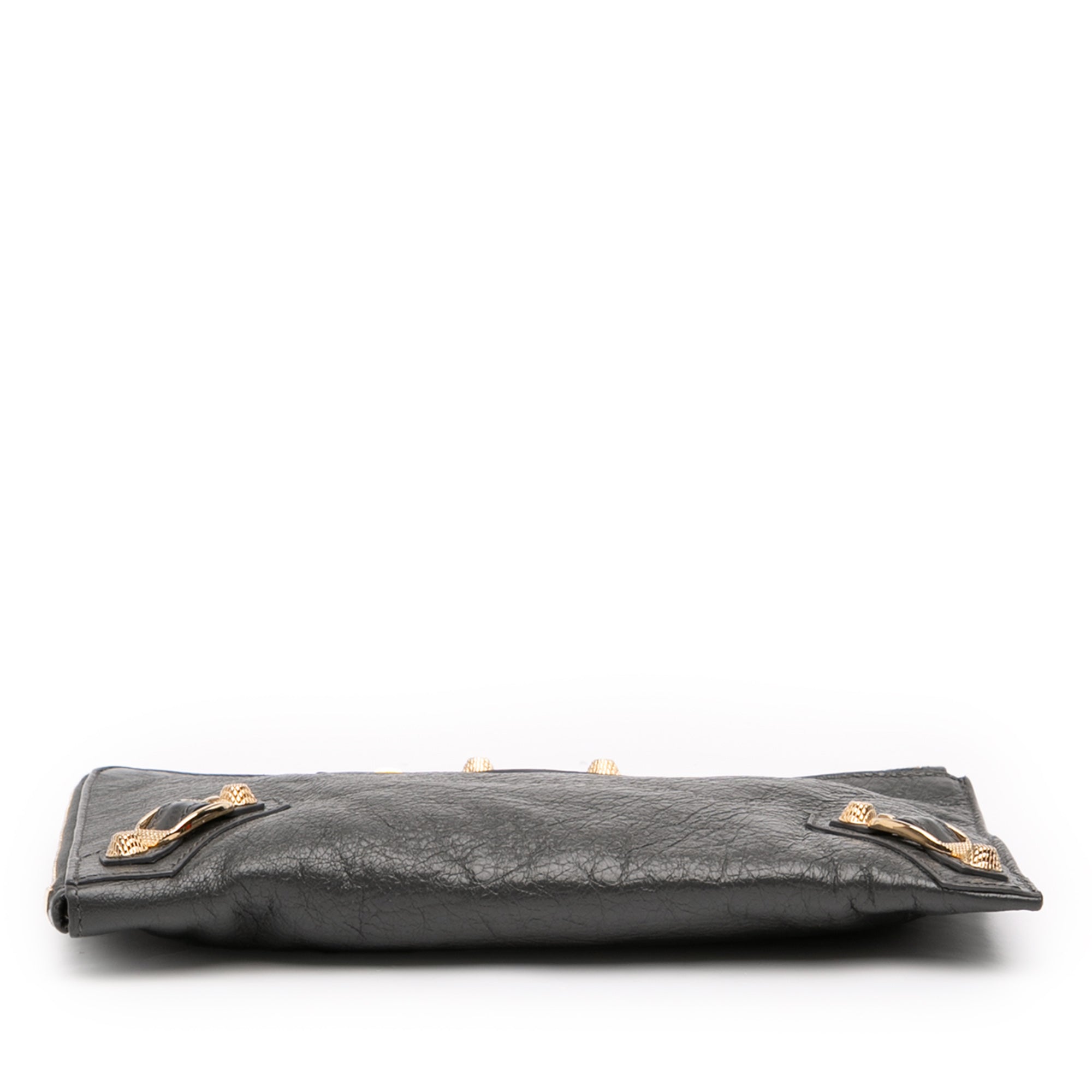 Lambskin Motocross Giant 12 Zip Around Flat Clutch - Image 3