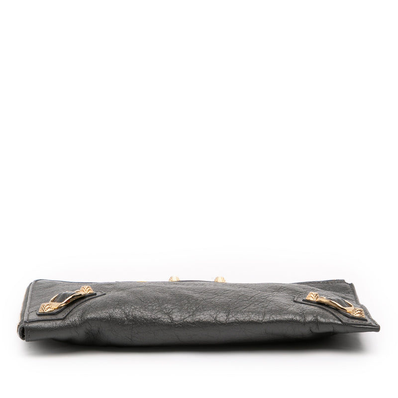Lambskin Motocross Giant 12 Zip Around Flat Clutch - Image 3
