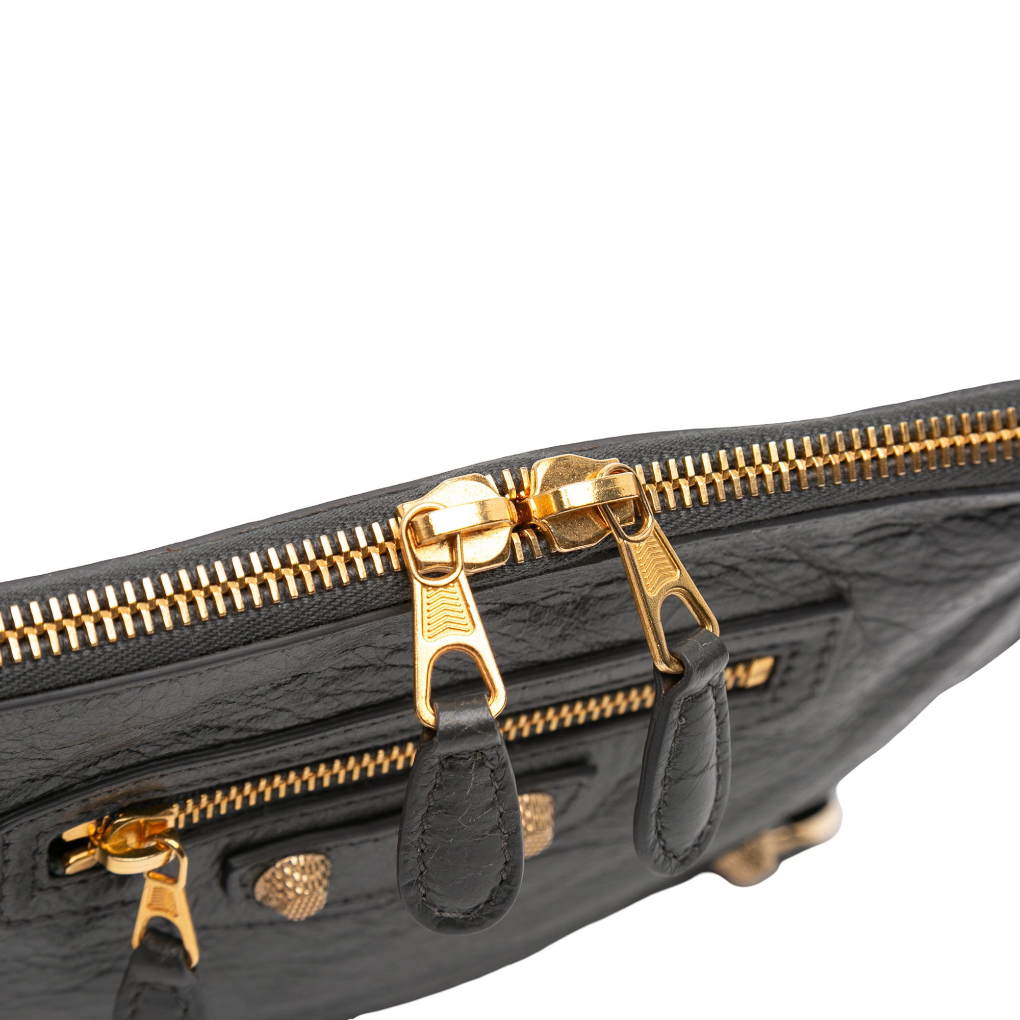 Lambskin Motocross Giant 12 Zip Around Flat Clutch - Image 6