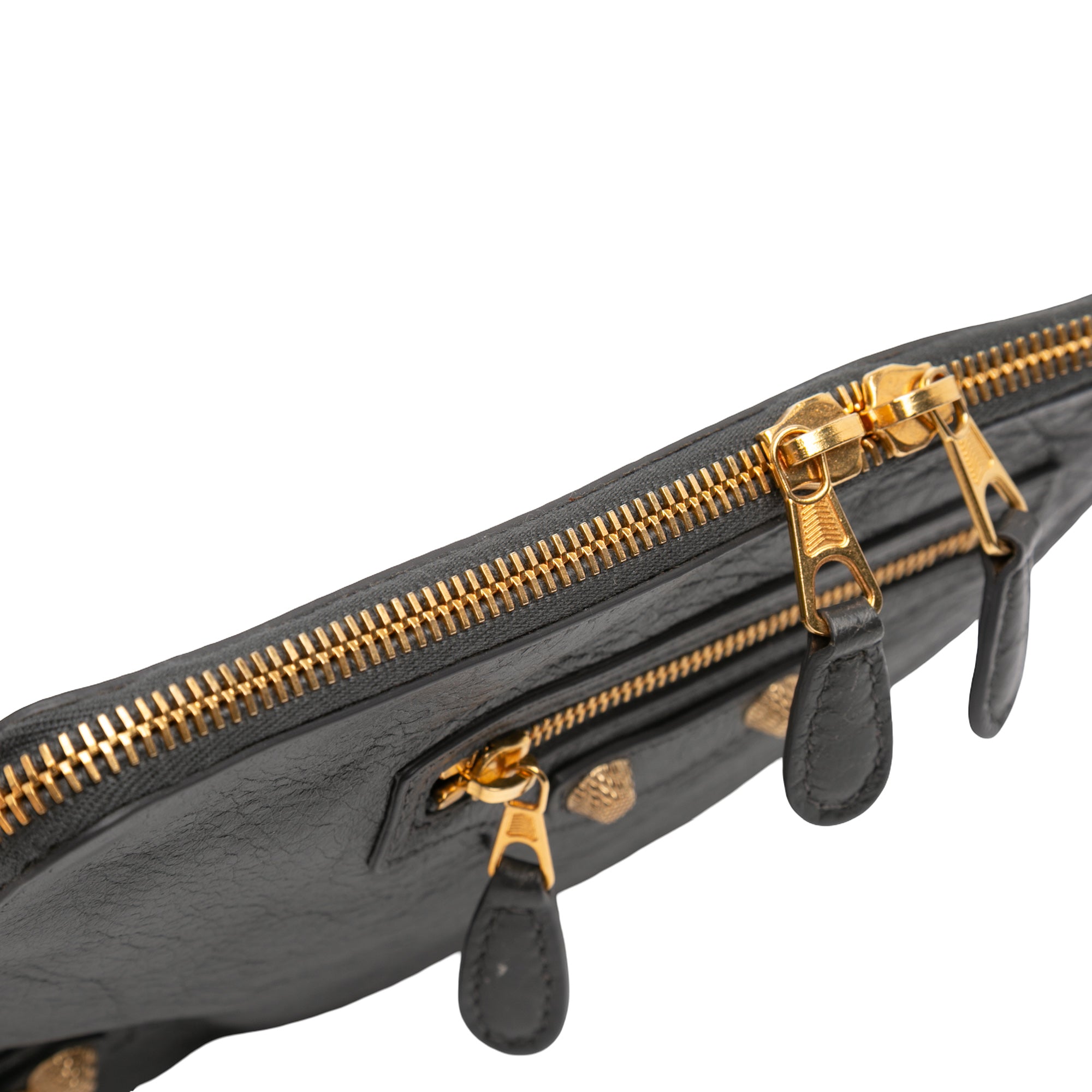 Lambskin Motocross Giant 12 Zip Around Flat Clutch - Image 7