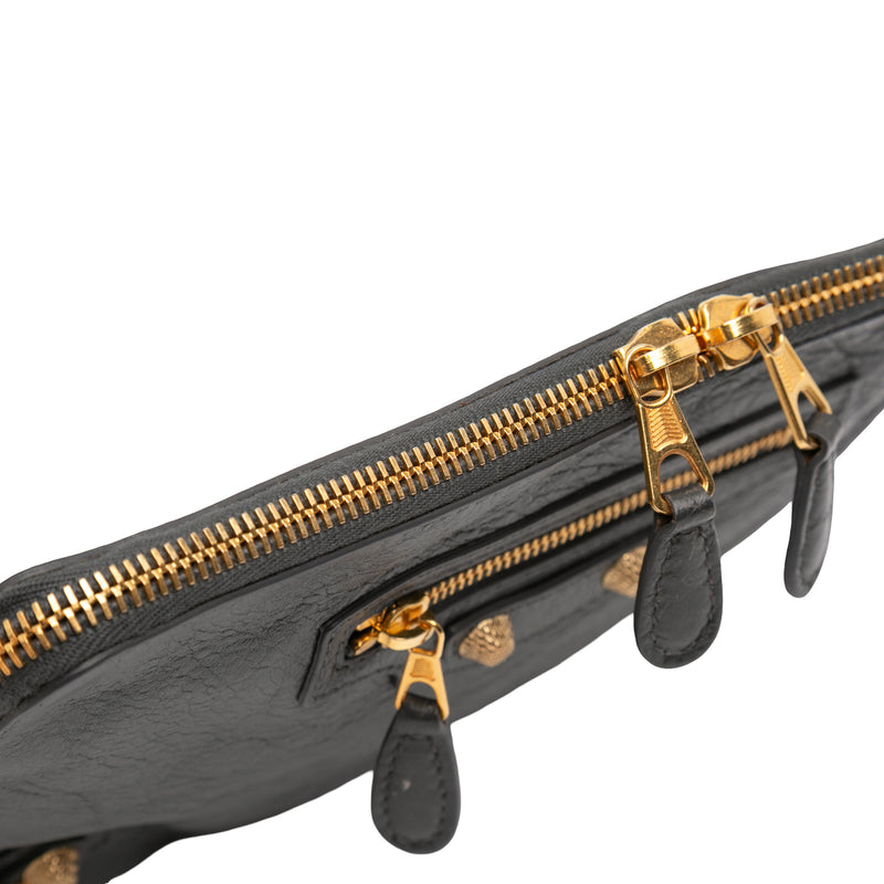 Lambskin Motocross Giant 12 Zip Around Flat Clutch - Image 7