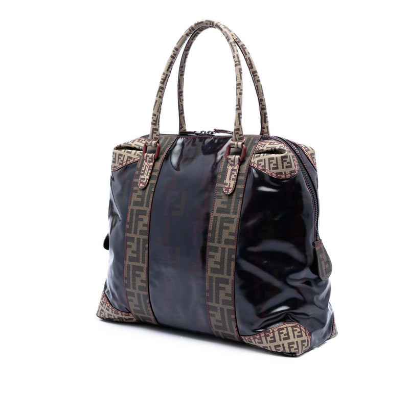 Large Zucca Coated Canvas B Mix Tote - Image 2
