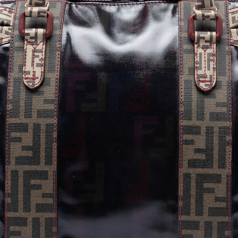 Large Zucca Coated Canvas B Mix Tote - Image 5