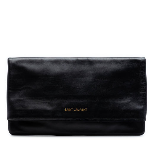 Leather Letters Fold Over Clutch - Image 1