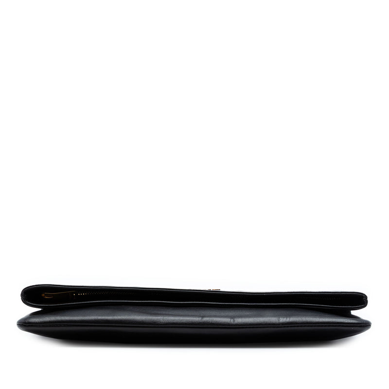 Leather Letters Fold Over Clutch - Image 3