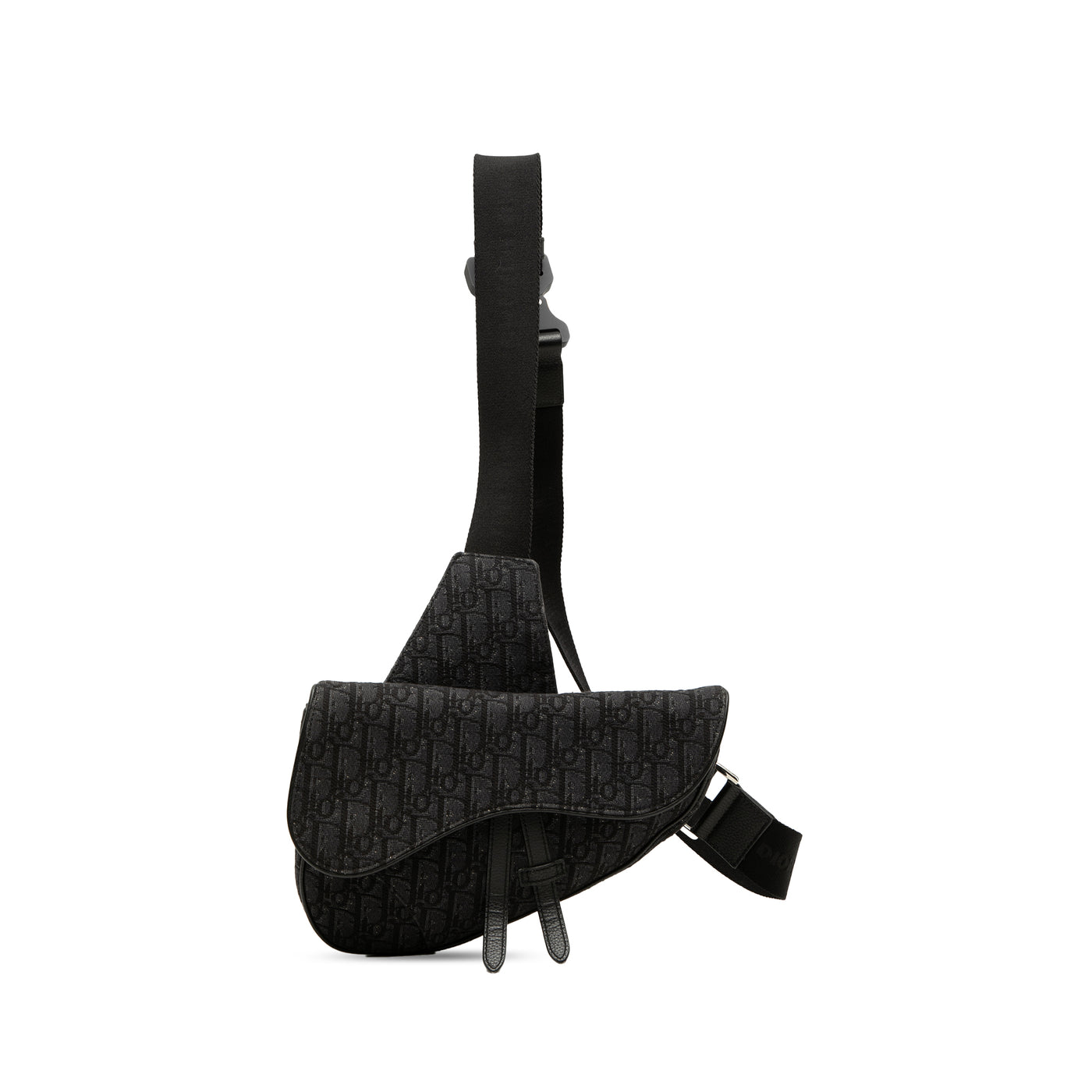 Oblique Canvas Saddle Crossbody - Image 1
