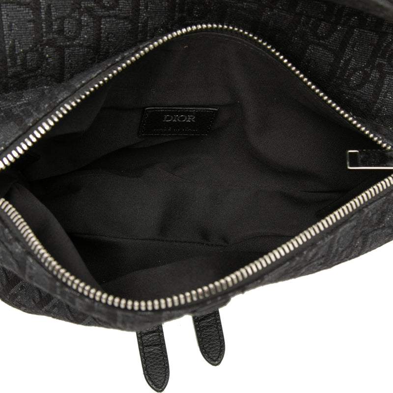 Oblique Canvas Saddle Crossbody - Image 4