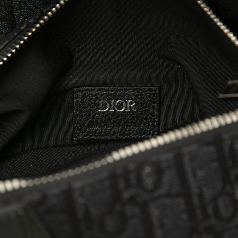 Oblique Canvas Saddle Crossbody - Image 5