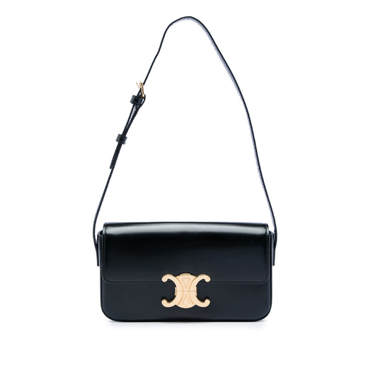 Shiny Calfskin Triomphe Claude Shoulder Bag - Image 1