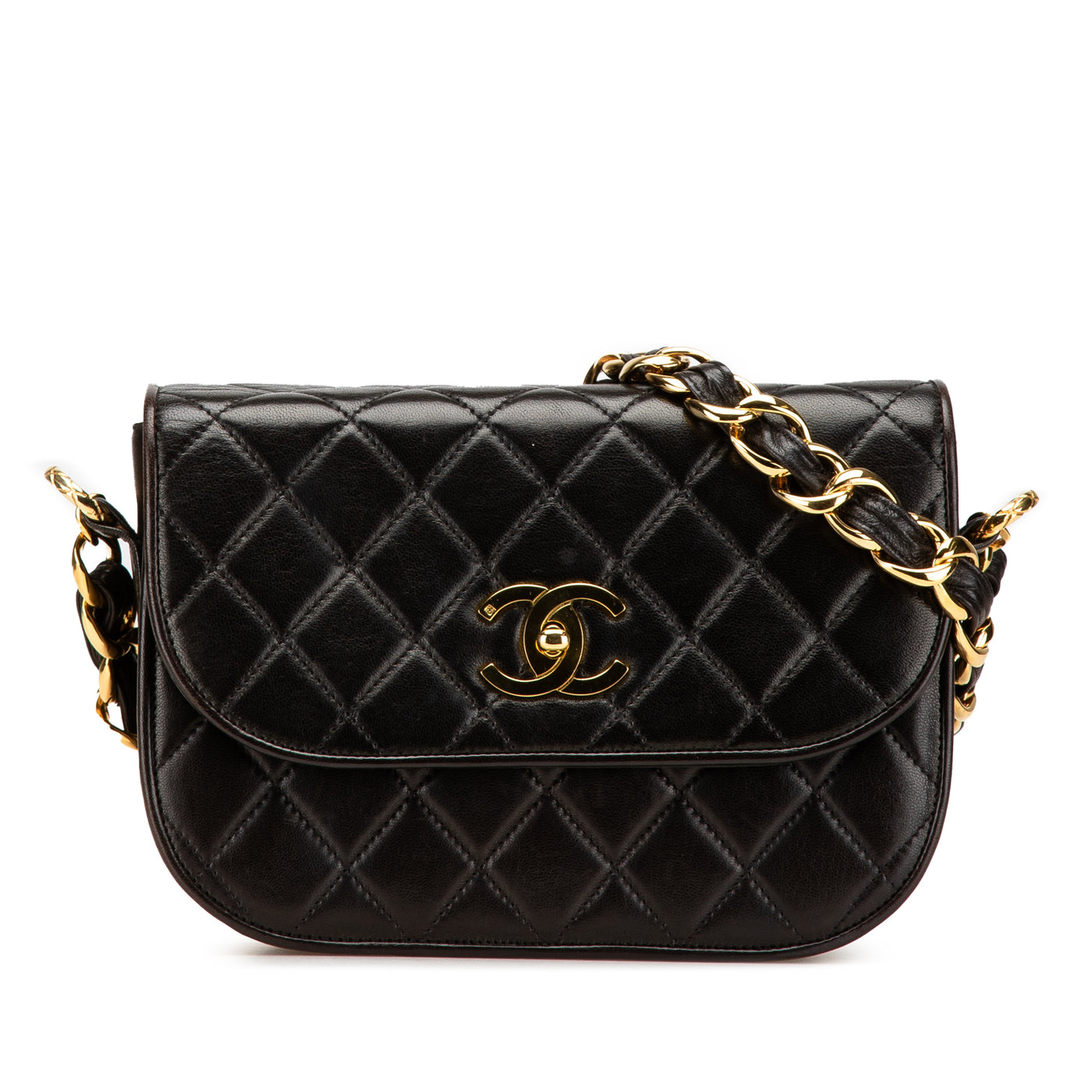 CC Quilted Lambskin Chain Flap - Image 1