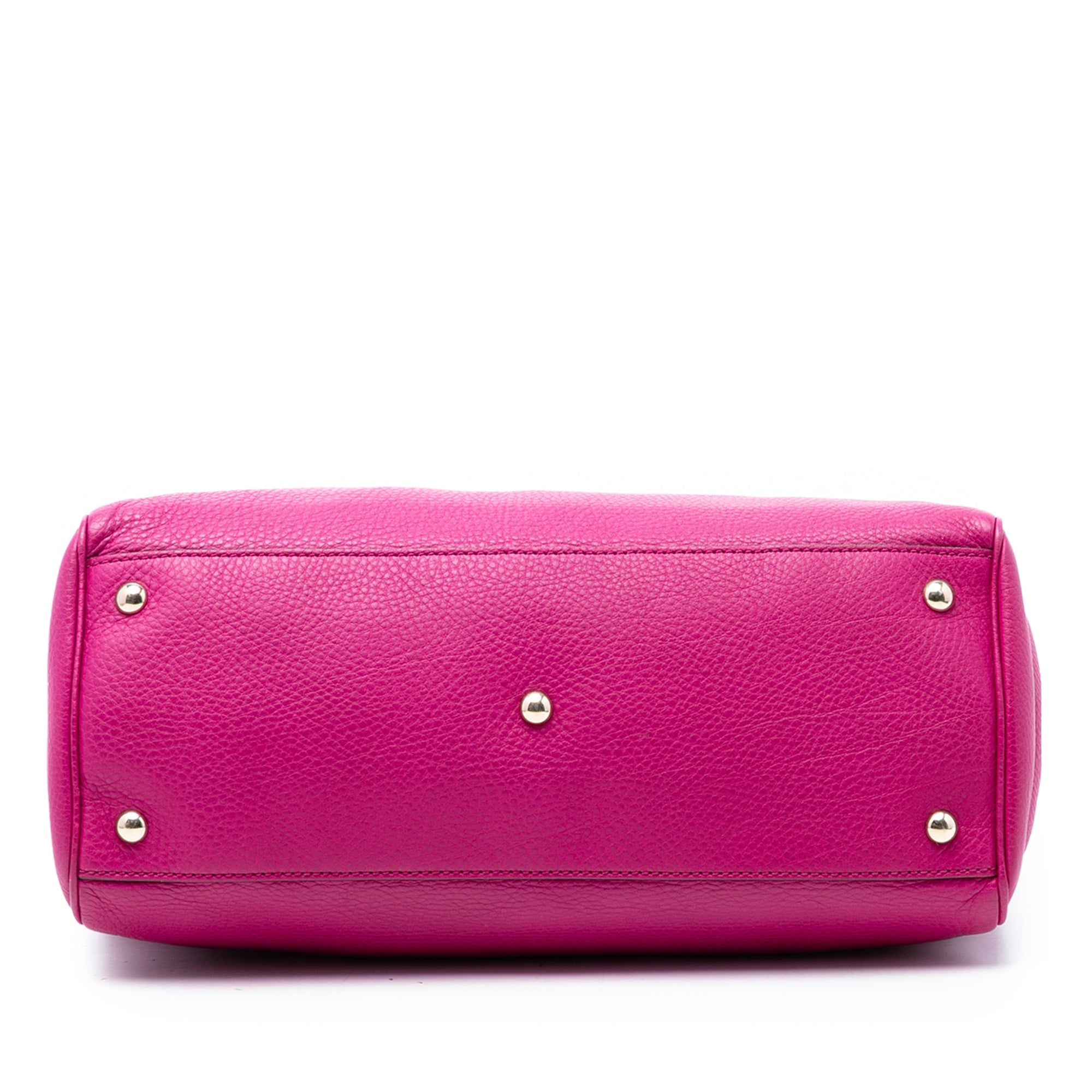 Medium Calfskin Bamboo Shopper Satchel - Image 3
