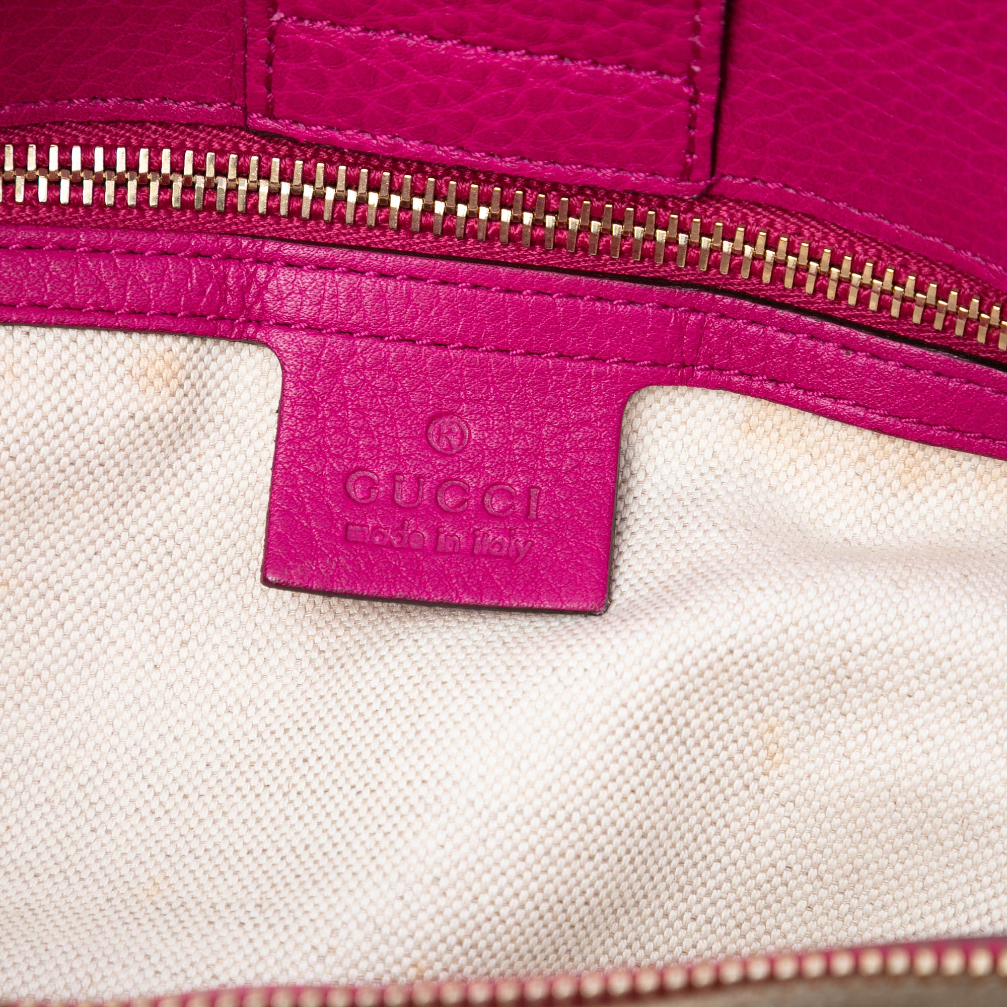 Medium Calfskin Bamboo Shopper Satchel - Image 6
