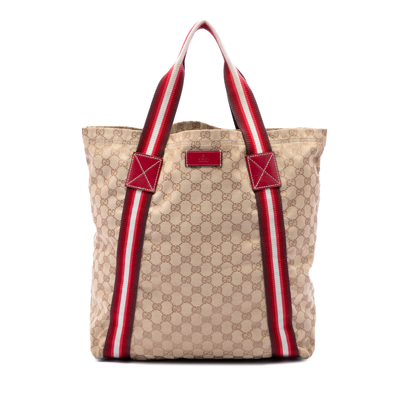 GG Canvas Web Tote - Image 1