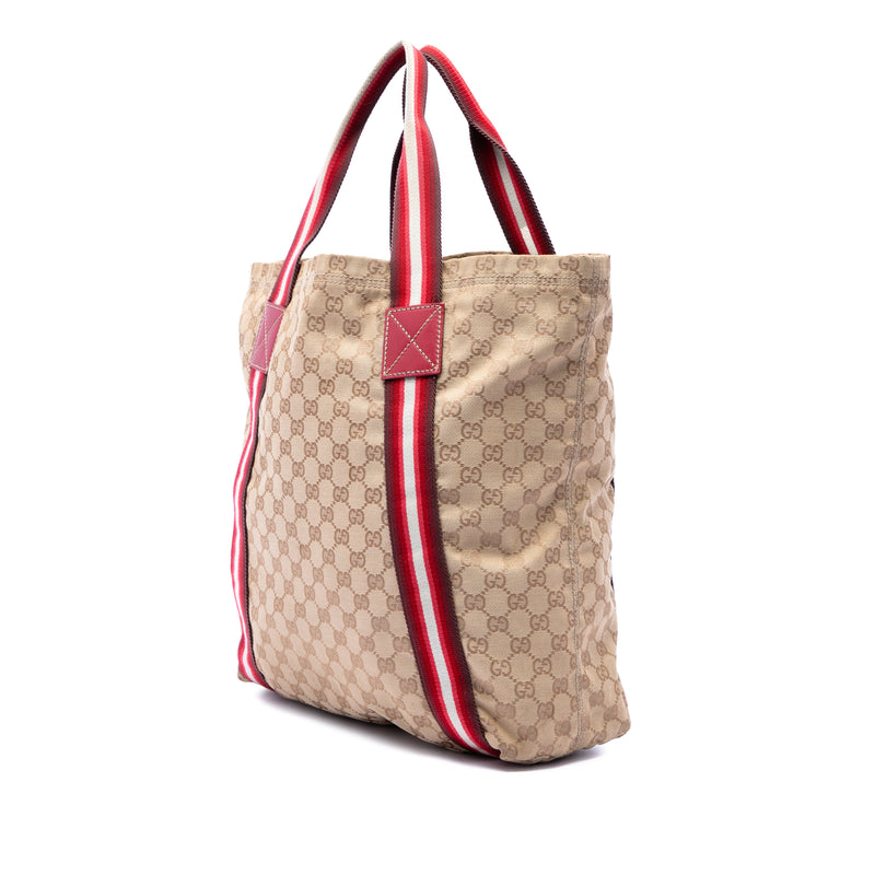 GG Canvas Web Tote - Image 2