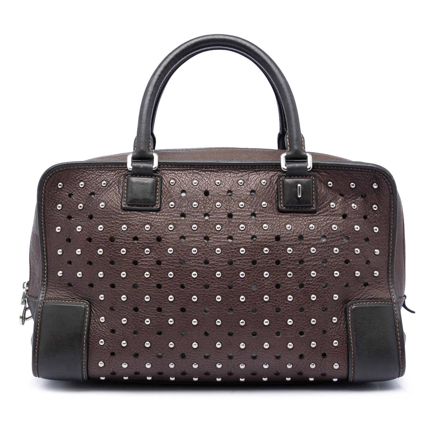 Bicolor Leather Studded Perforated Amazona 36 - Image 1