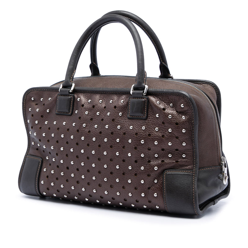 Bicolor Leather Studded Perforated Amazona 36 - Image 2