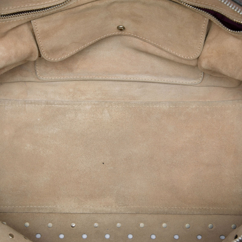 Bicolor Leather Studded Perforated Amazona 36 - Image 4