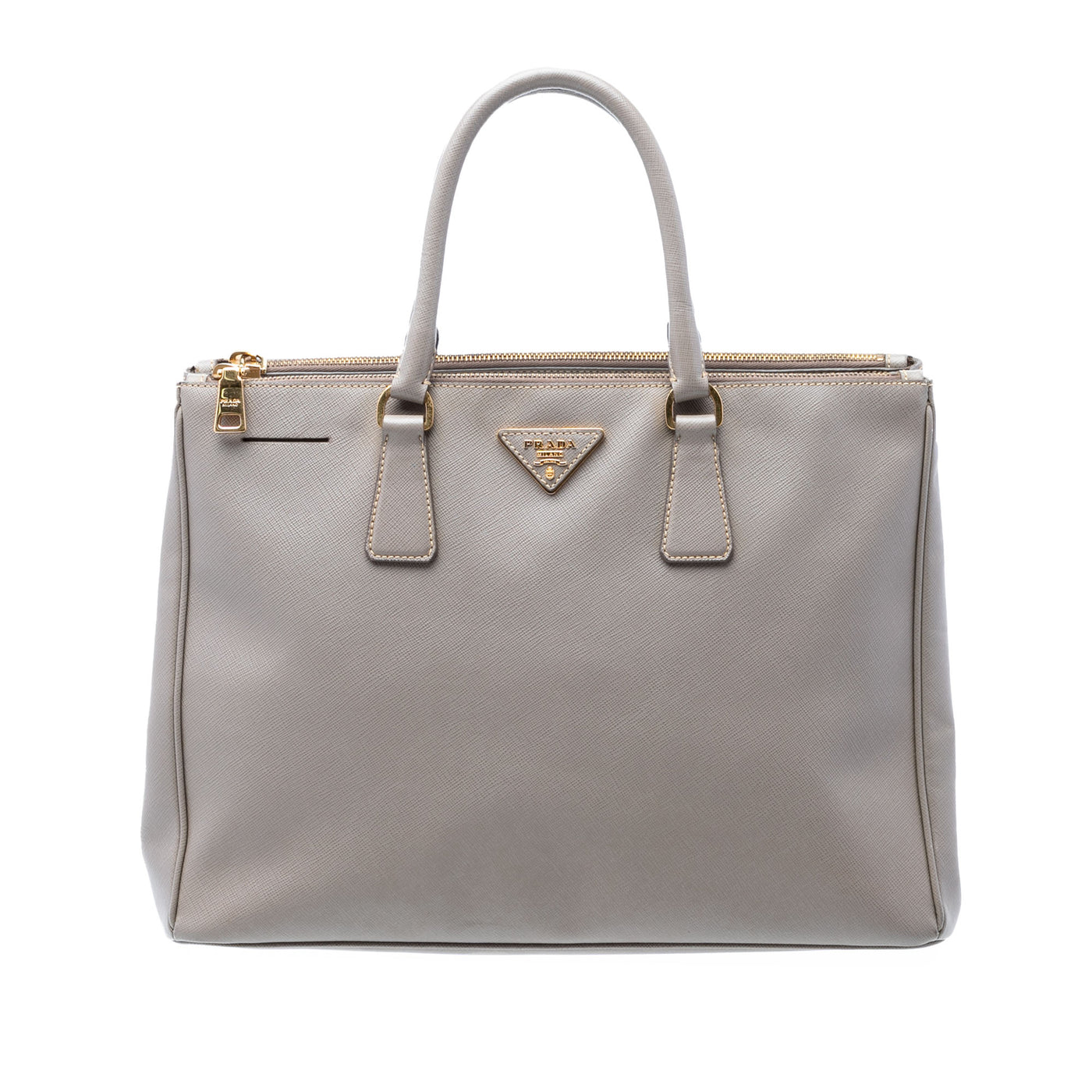Large Saffiano Lux Galleria Double Zip Tote - Image 1