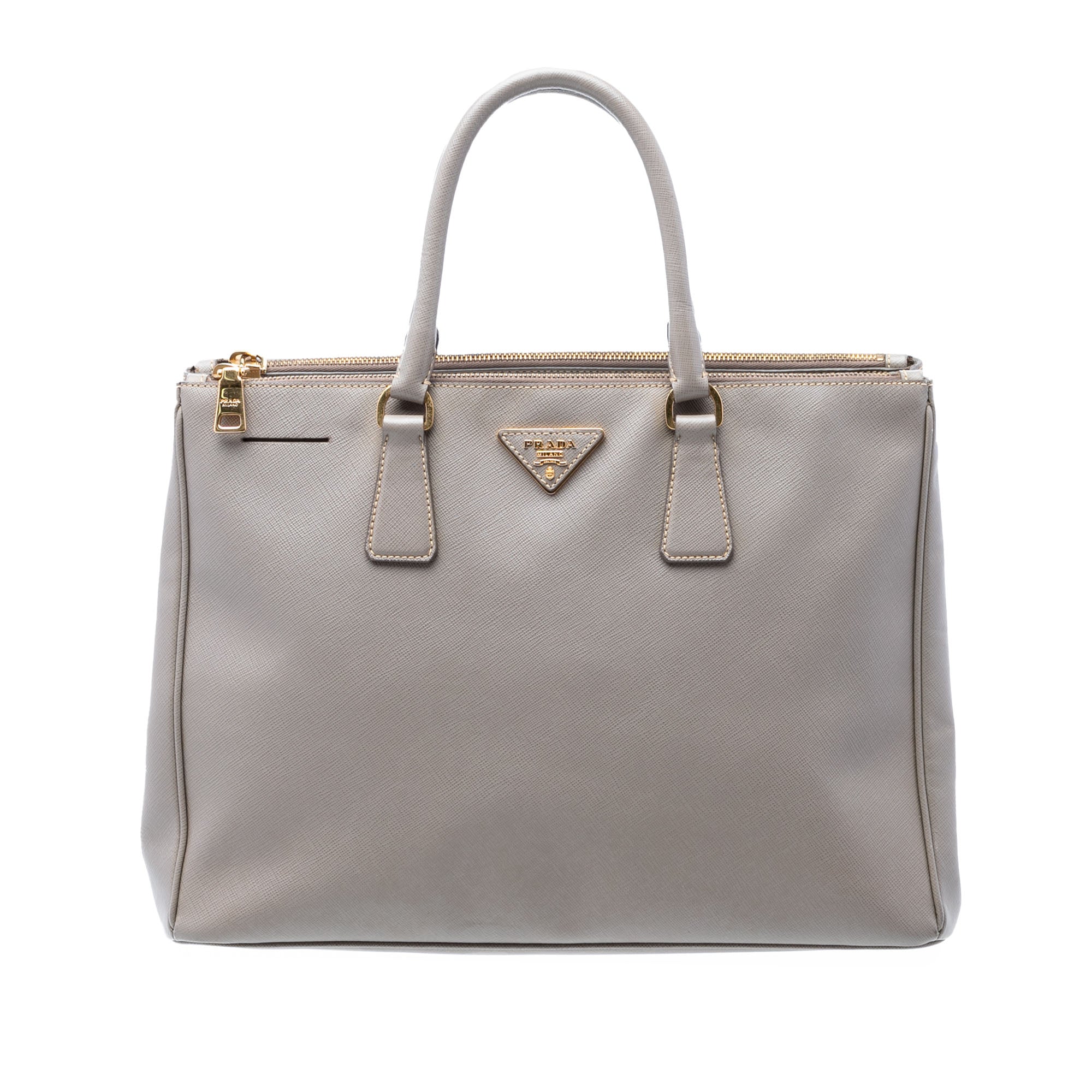 Large Saffiano Lux Galleria Double Zip Tote - Image 1
