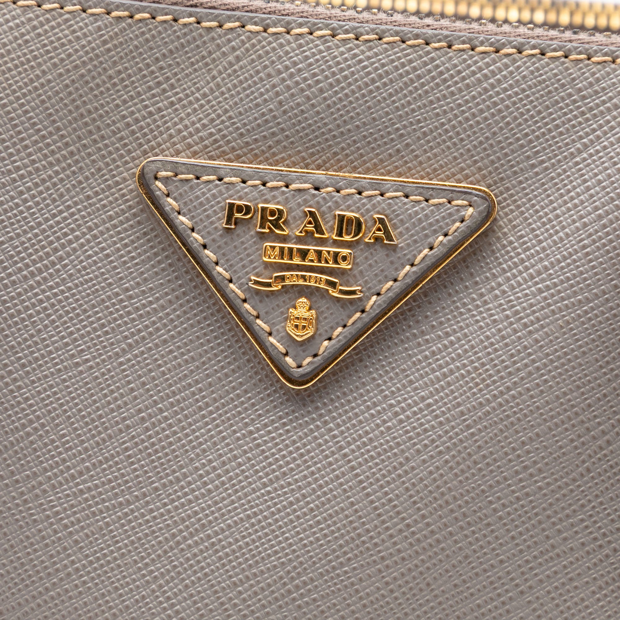 Large Saffiano Lux Galleria Double Zip Tote - Image 5