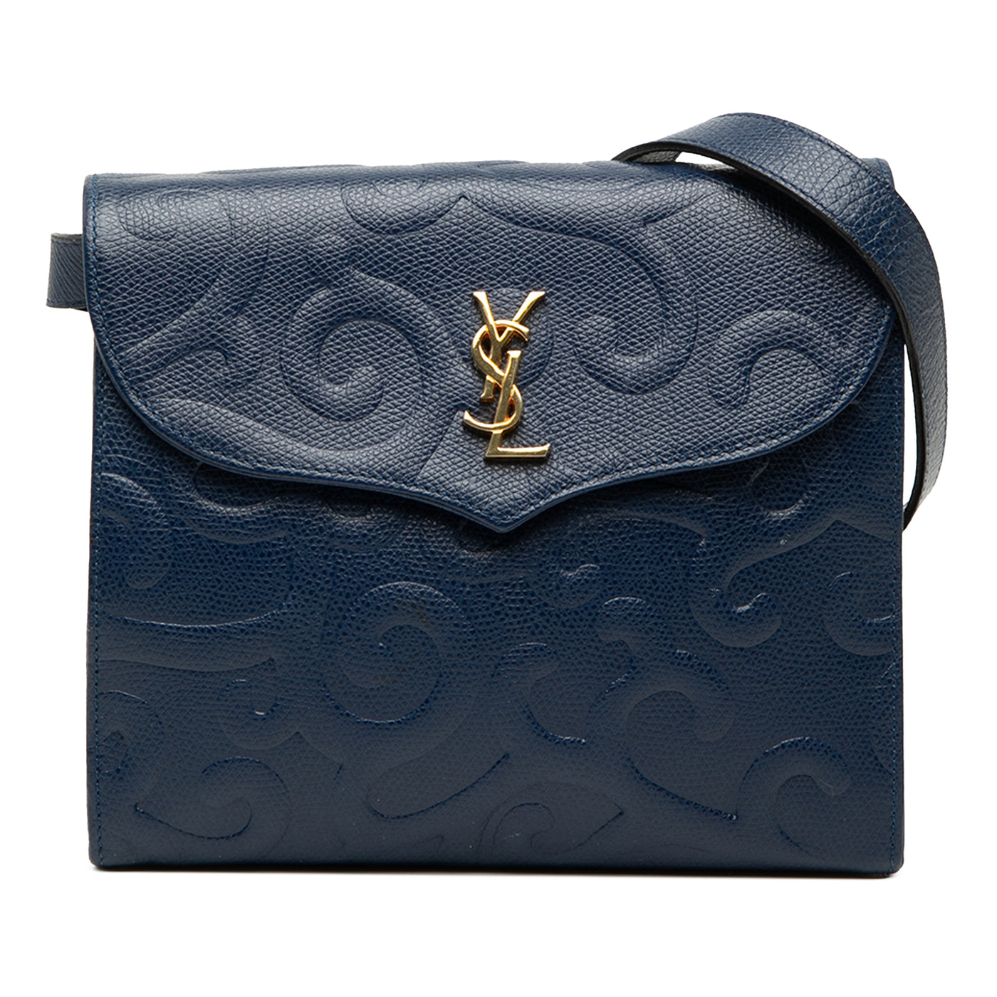 Embossed Leather Arabesque Crossbody - Image 1