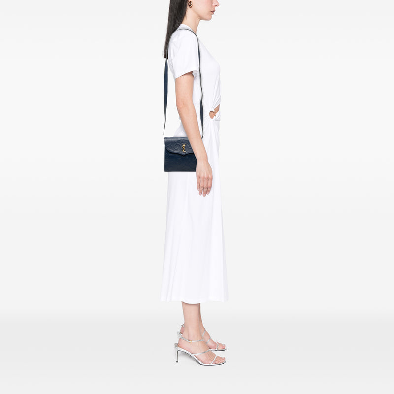 Embossed Leather Arabesque Crossbody - Image 6