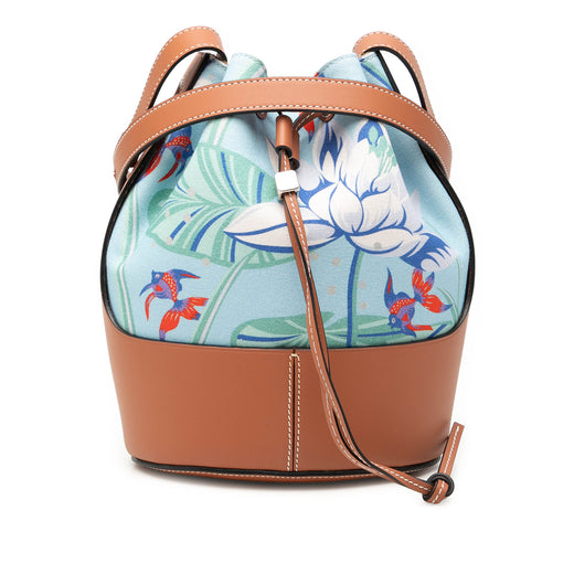 Paulas Ibiza Small Canvas Balloon Bucket Bag - Image 1