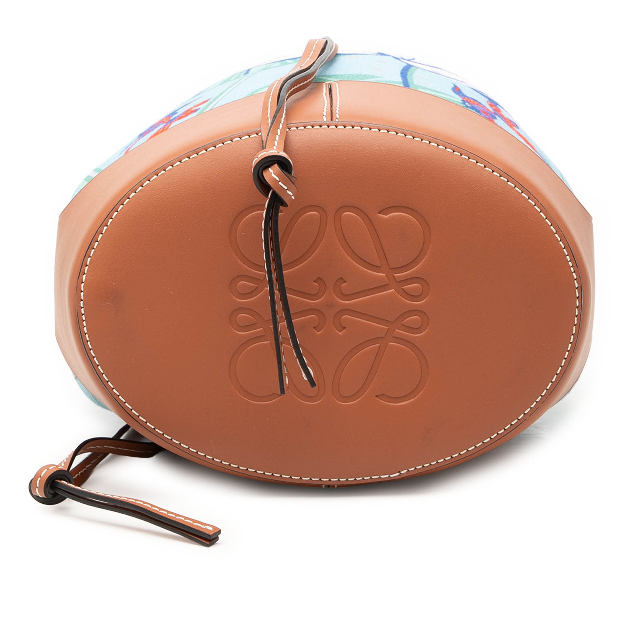 Paulas Ibiza Small Canvas Balloon Bucket Bag - Image 3