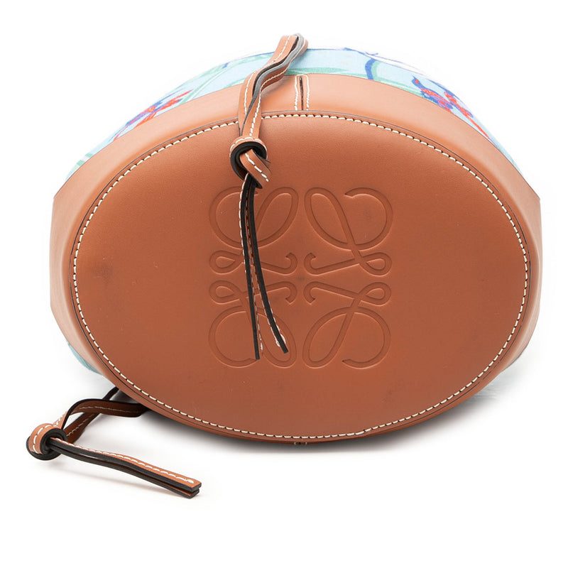 Paulas Ibiza Small Canvas Balloon Bucket Bag - Image 3