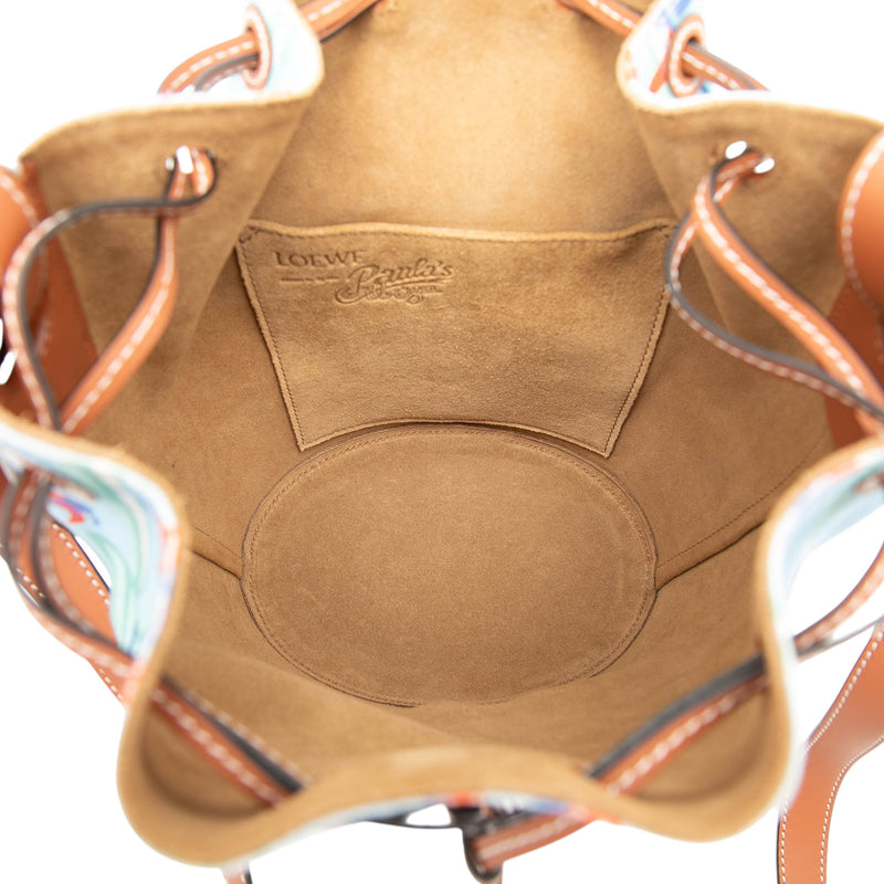 Paulas Ibiza Small Canvas Balloon Bucket Bag - Image 4
