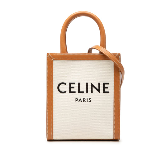 Mini Canvas Vertical Cabas Tote - Image 1