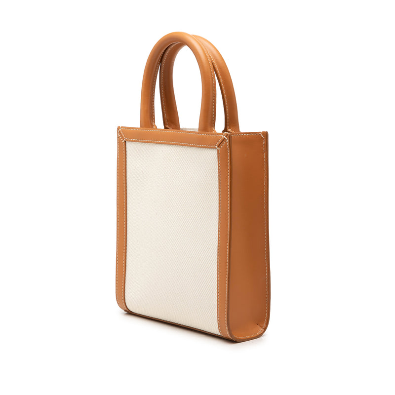 Mini Canvas Vertical Cabas Tote - Image 2