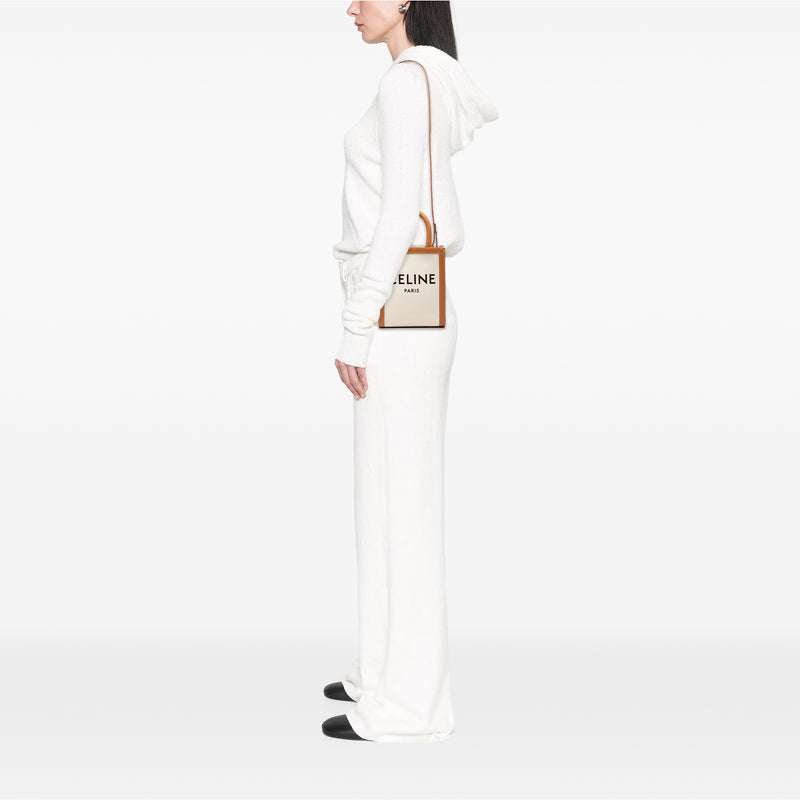 Mini Canvas Vertical Cabas Tote - Image 7