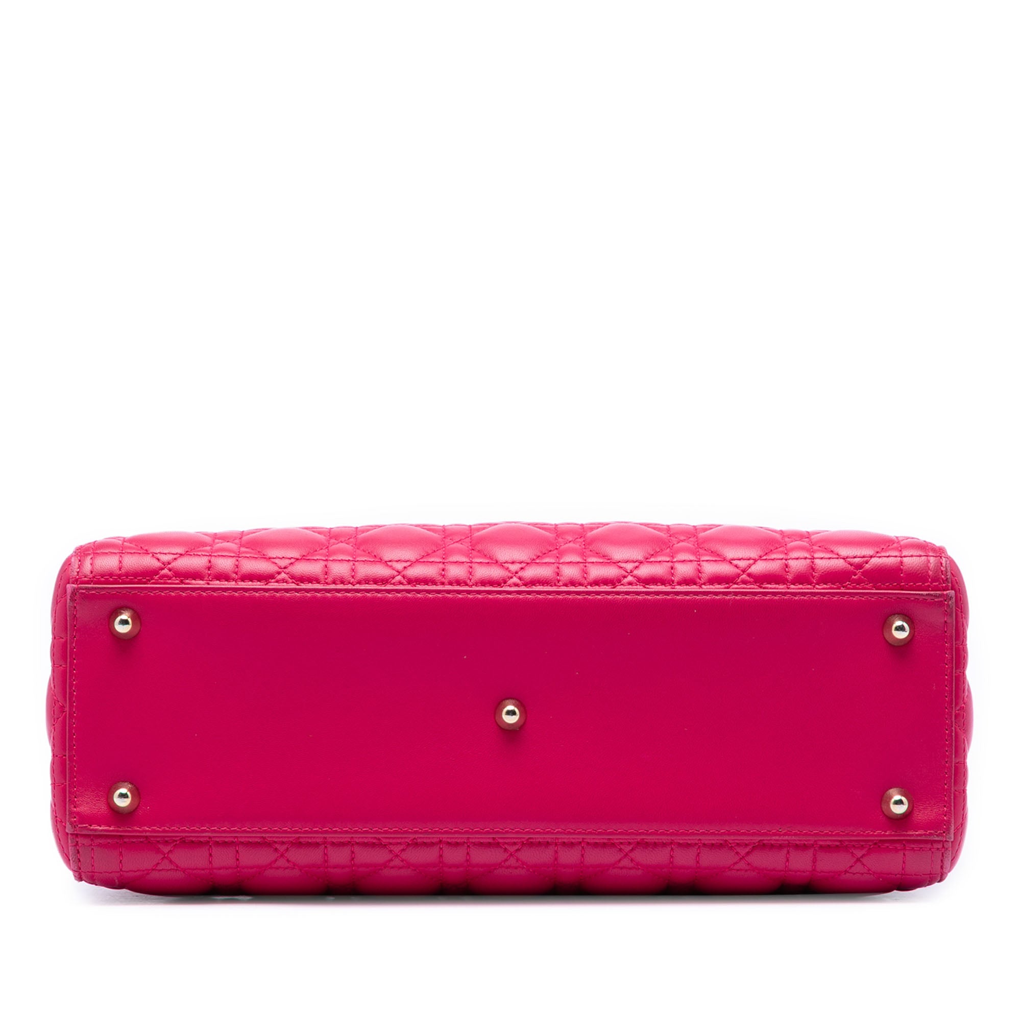 Large Lambskin Cannage Lady Dior - Image 3