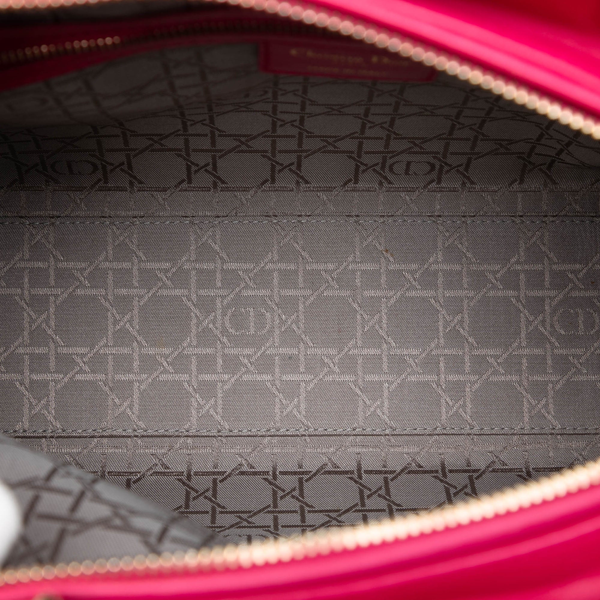 Large Lambskin Cannage Lady Dior - Image 4
