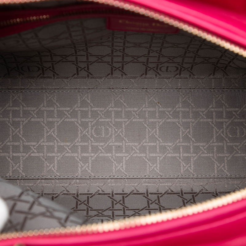 Large Lambskin Cannage Lady Dior - Image 4