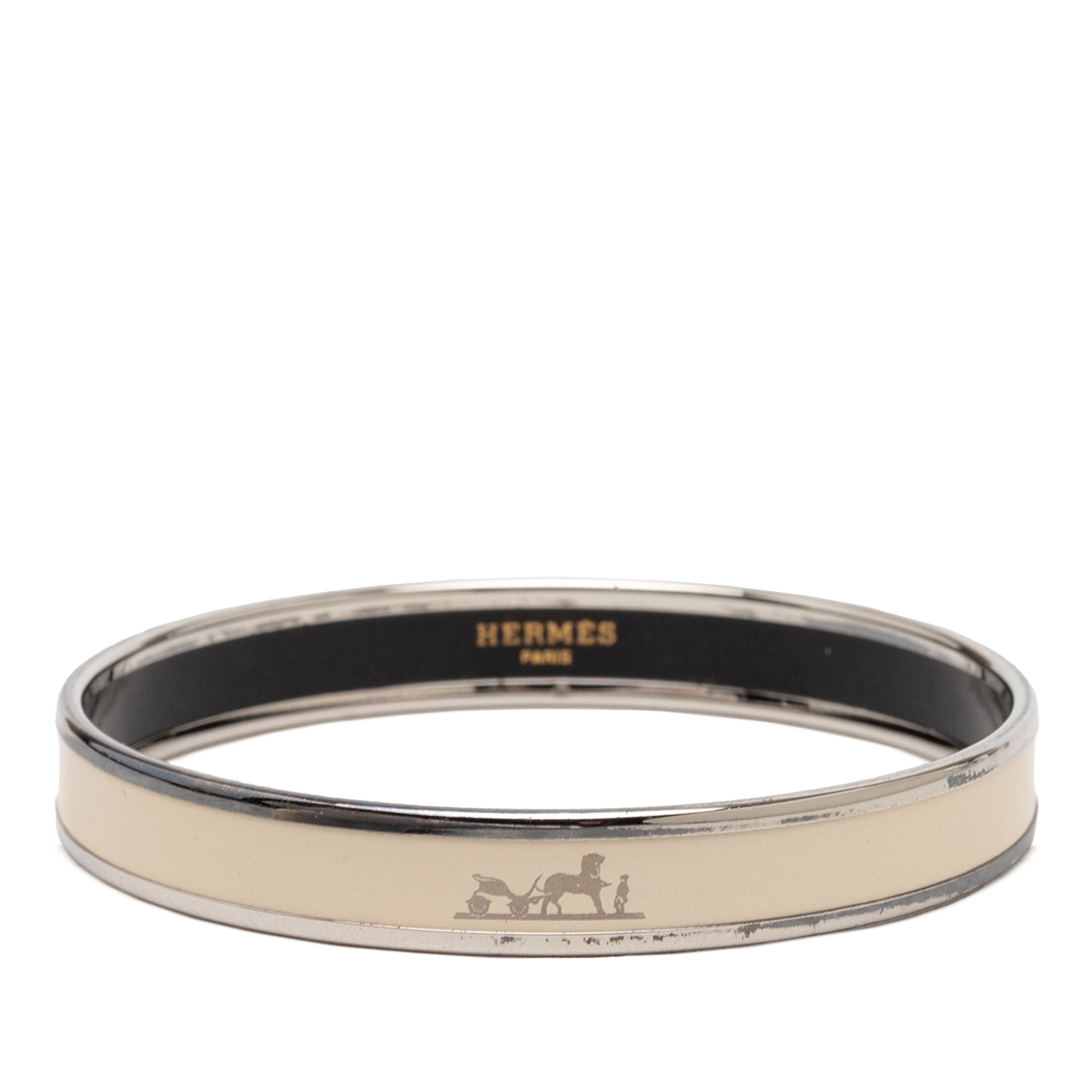 Narrow Enamel Caleche Bangle 70 - Image 1
