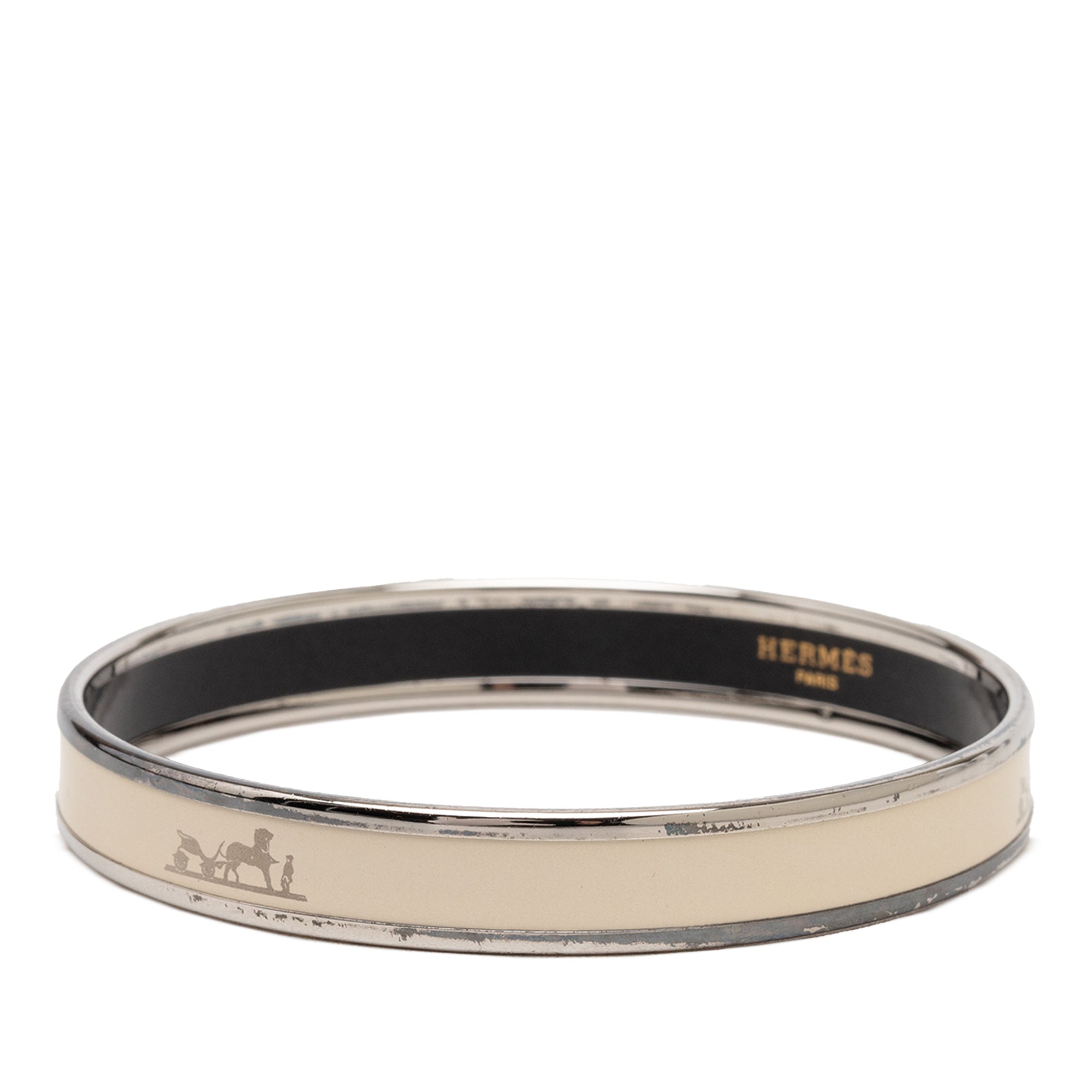 Narrow Enamel Caleche Bangle 70 - Image 2