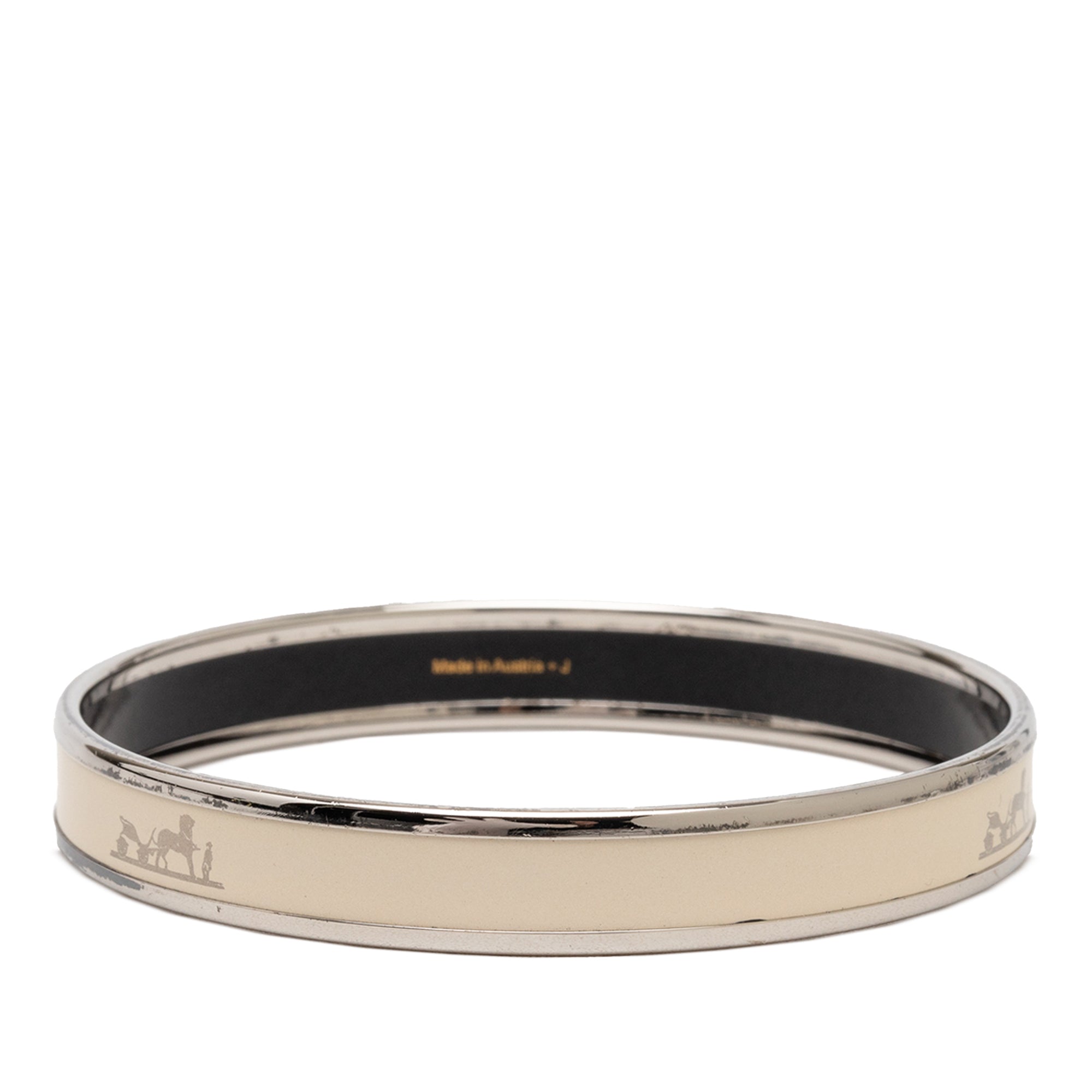 Narrow Enamel Caleche Bangle 70 - Image 3