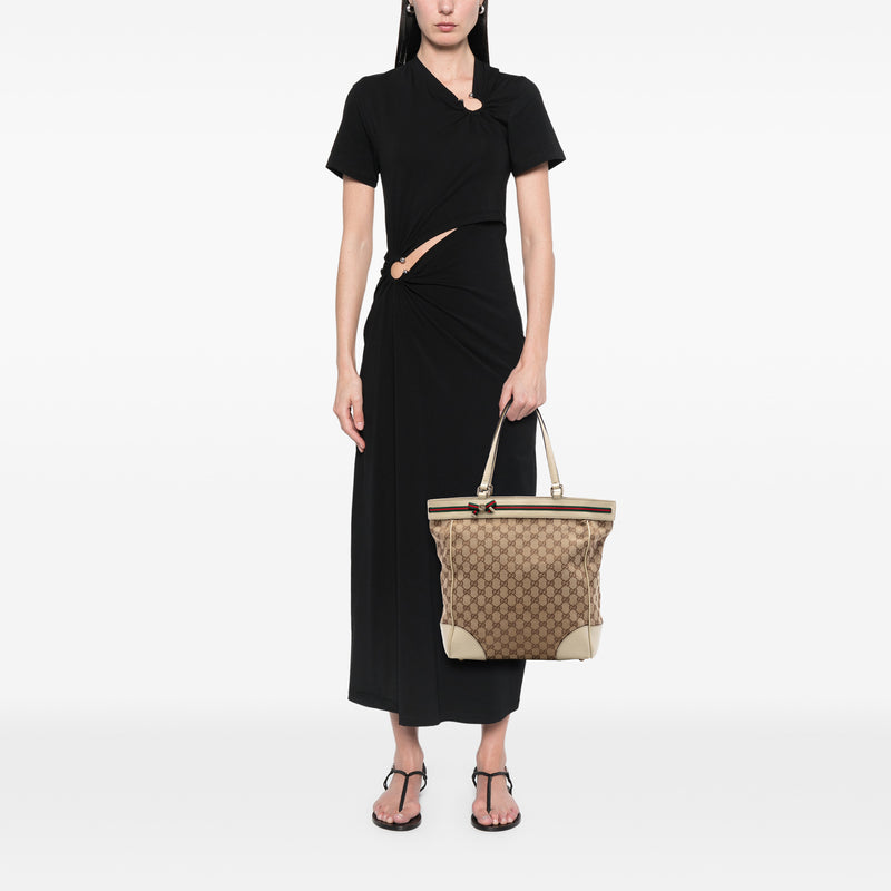 GG Canvas Web Mayfair Tote - Image 6