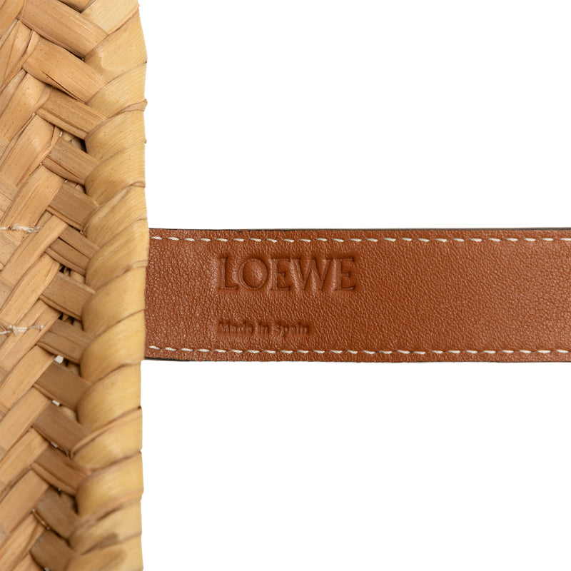 Medium Raffia Anagram Basket Tote - Image 5