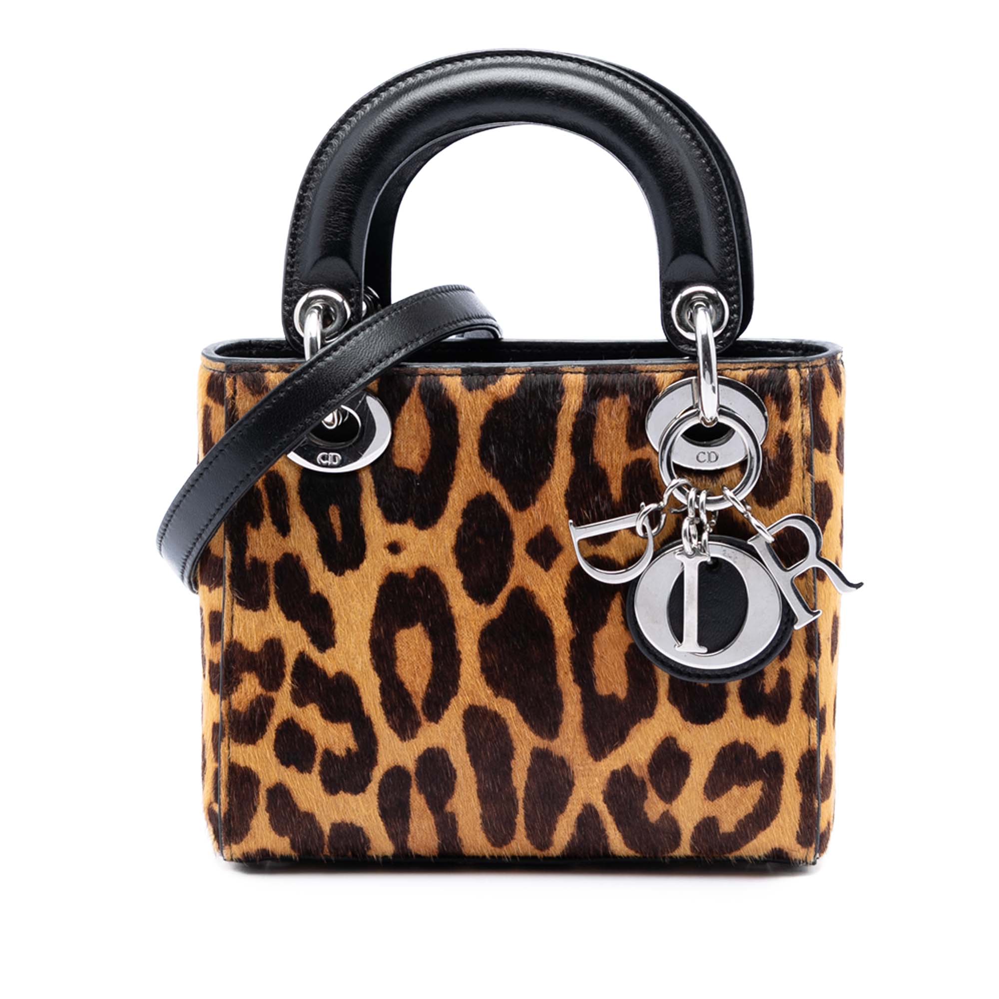 Mini Pony Hair Leopard Print Lady Dior - Image 1