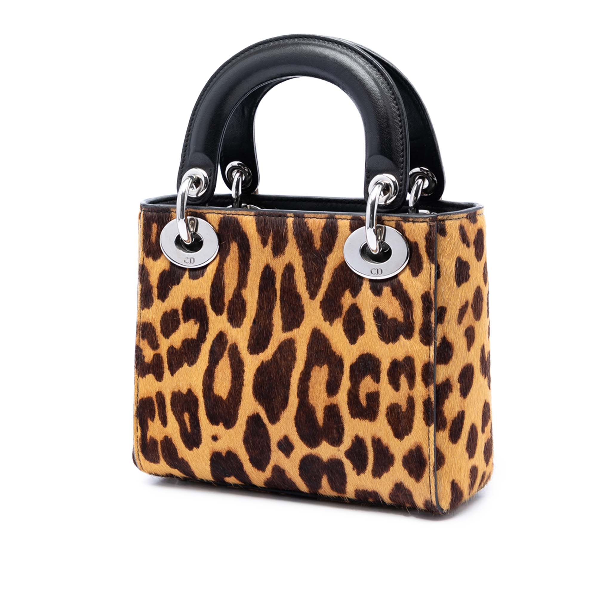 Mini Pony Hair Leopard Print Lady Dior - Image 2