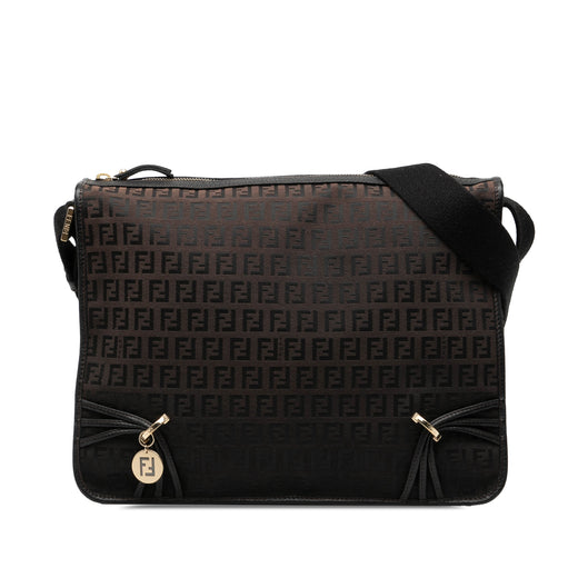 Zucchino Canvas F Charm Crossbody - Image 1